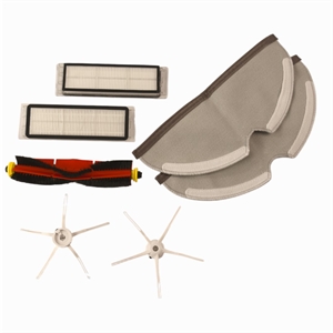 Roborock - Tilbehørs-kit - Mopper, filter, børster, sidebørster - S5 + S6 serien - Alternativt sæt.